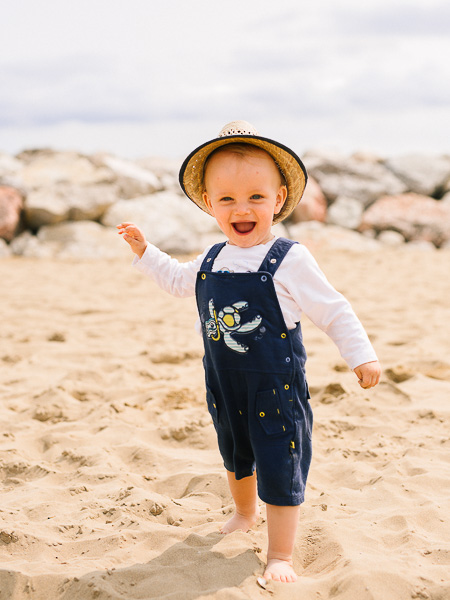 Familienfotoshooting auf dem Strand