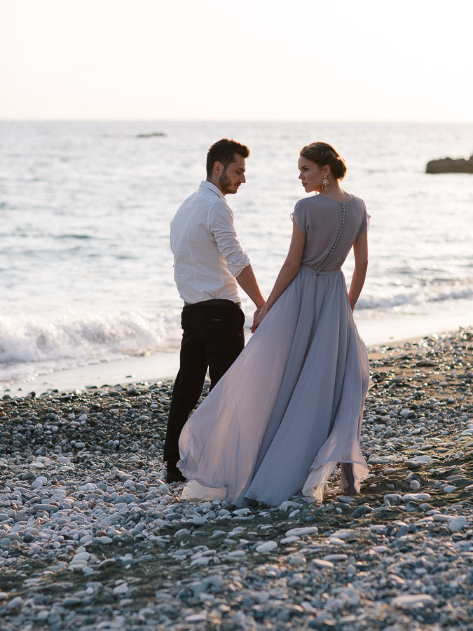Fotoshooting am see, Hochzeit auf dem Strand